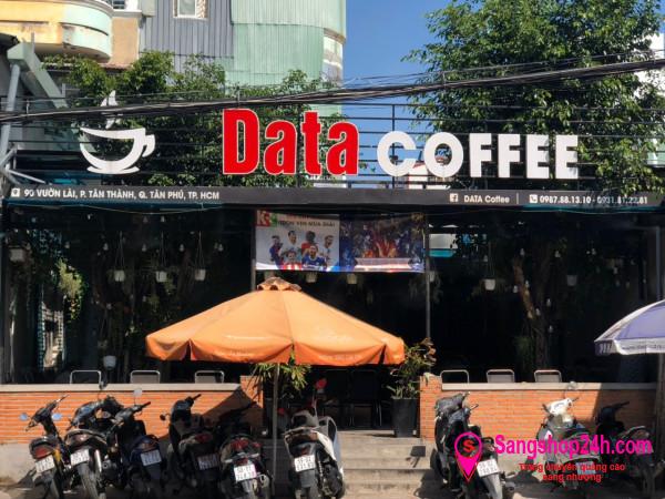 Sang nhanh quán cafe mặt tiền đường Vườn Lài, quận Tân Phú.