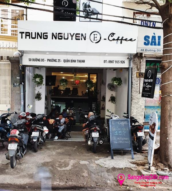 Sang nhanh quán cafe mặt tiền đường D5, quận Bình Thạnh.