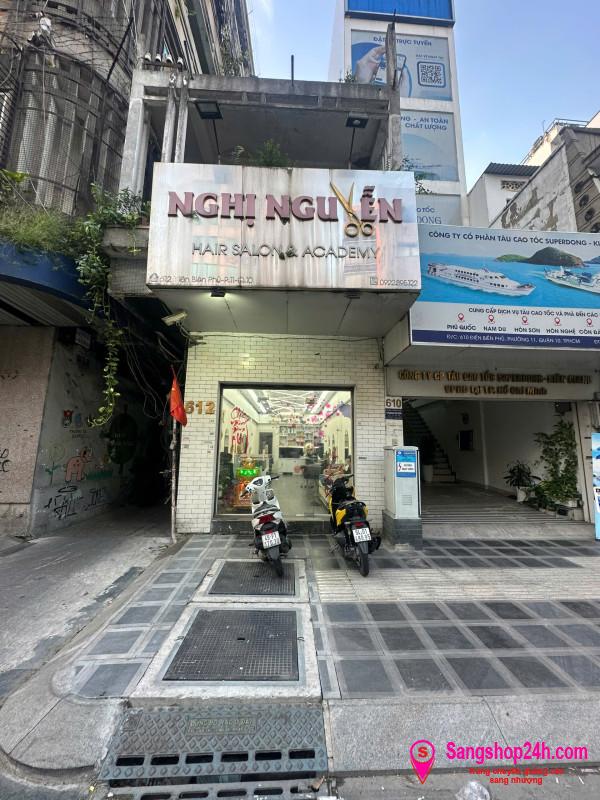 Sang Nhượng Salon Tóc Mặt Tiền Đường Ngay Góc Ngã 3 Trung Tâm Quận 10
