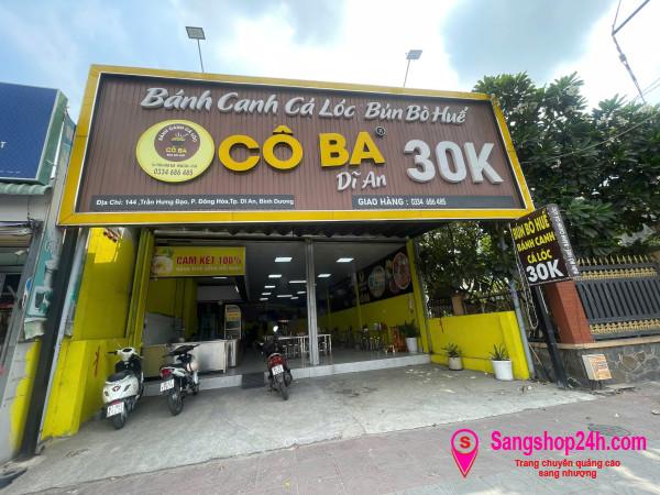 SANG NHƯỢNG QUÁN BÚN – BÁNH CANH DOANH THU ỔN ĐỊNH TẠI DĨ AN