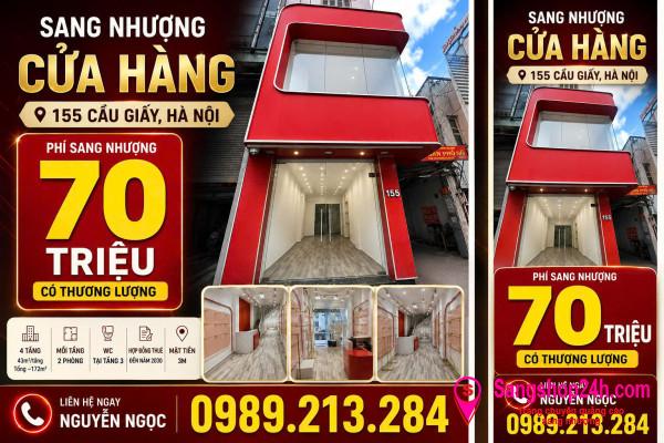 SANG NHƯỢNG CỬA HÀNG MẶT ĐƯỜNG CẦU GIẤY – HÀ NỘI